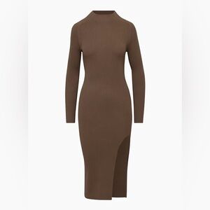 Aritzia Wilfred ALCHEMY DRESS - Cocoa Bean, M